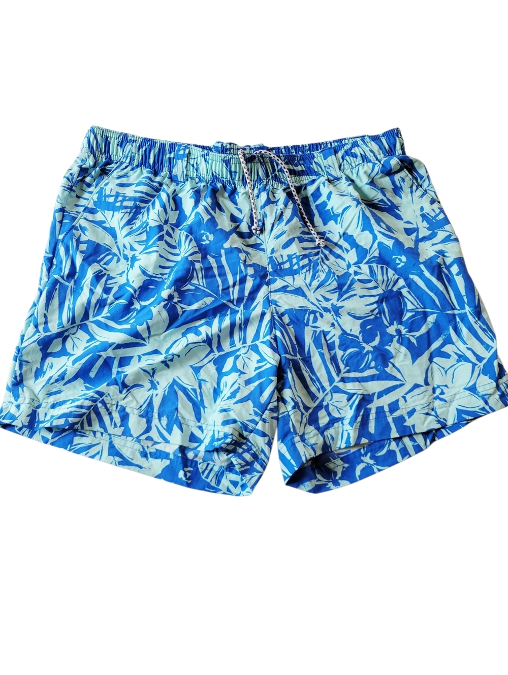 Columbia Performance Fishing Gear tropical leaf pattern Mens Size Large Shorts